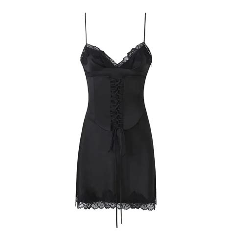 06Y 2024 Bazaleas Store Traf Women S Dresses Sexy Satin Corset Mini