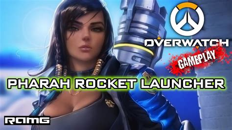 Overwatch Pharah Rocket Launcher Hd 60 Fps Crazy Gameplays