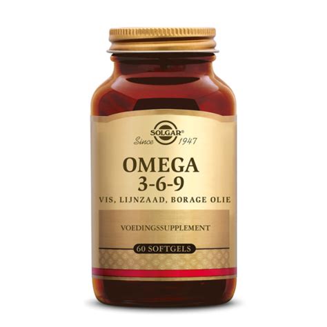 Oméga 3 6 9 Huile De Poisson Bourrache Et Lin 60 Softgels Solgar