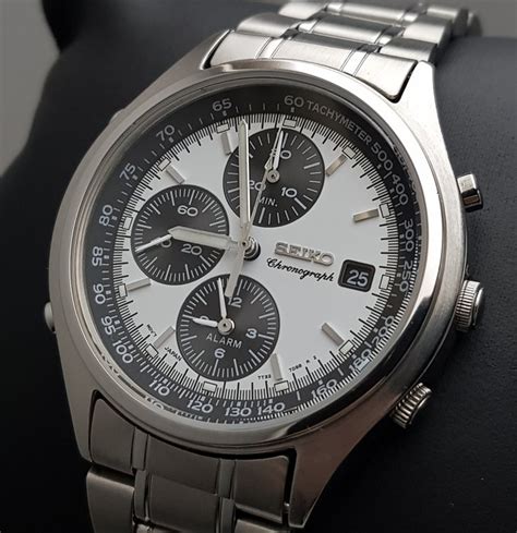 Seiko NO RESERVE PRICE Panda Style Chronograph Alarm Catawiki