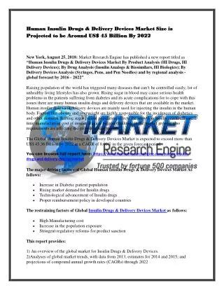 PPT Human Insulin Drugs And Delivery Devices Market Report PowerPoint