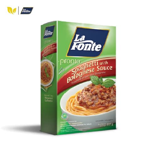 Jual La Fonte Pronto Spaghetti With Bolognese Sauce Shopee Indonesia