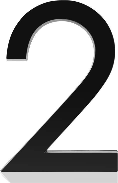 Amazon 3 Inch Modern House Numbers Black Self Adhesive House