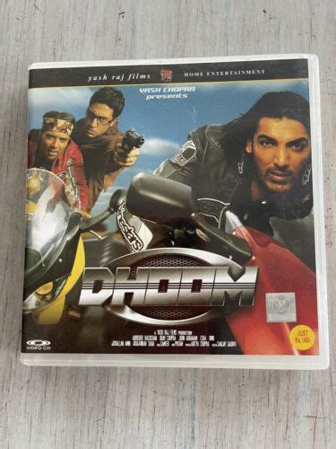 Vash Chopra Presents Dhoom Yash Raj Films Video Cd Indian Bollywood