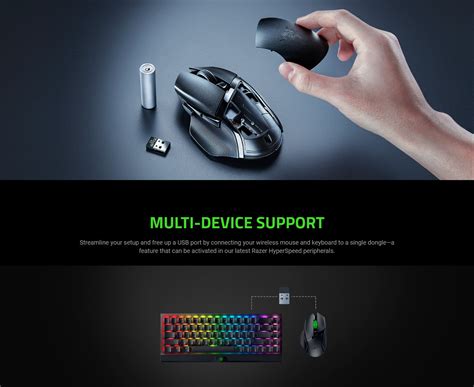 Razer Basilisk V3x Hyperspeed Gaming Mouse เมาส์เกมมิ่ง ไร้สาย ของแท้