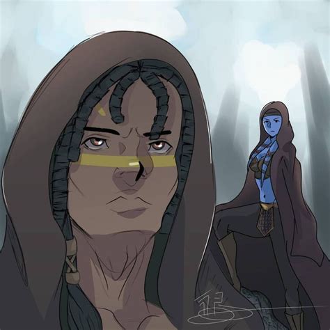 Quinlan Vos And Aayla Secura By Izzy2 Draw On DeviantArt Aayla Secura