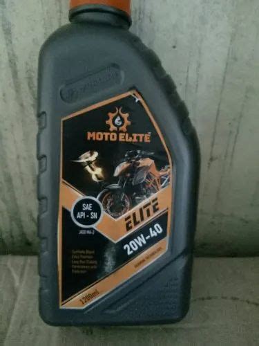 Moto Elite Sae Api Sn Bike Engine Oil W Bottle Of Litre At Rs