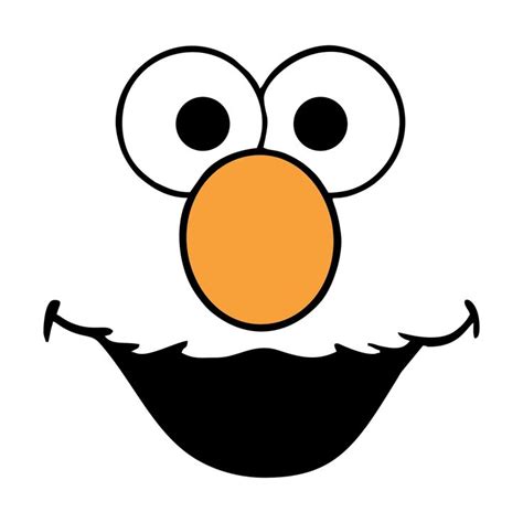 7 Best Sesame Street Face Templates Printable Elmo