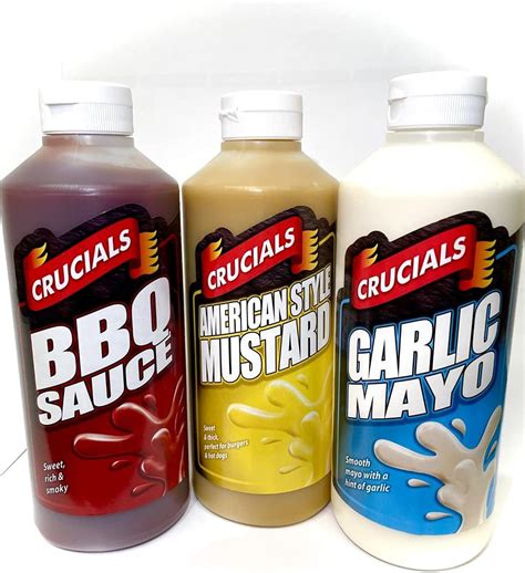 3 X Assorted Crucials Sauce 500ml Uk Grocery