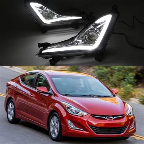 Car Flashing For Hyundai Elantra Avante 2014 2015 LED DRL Daytime