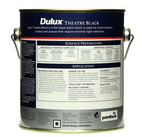 Dulux Theatre Black Direct Paint