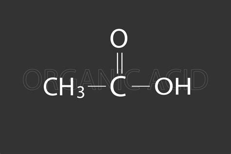 Organic acid molecular skeletal chemical formula 37076506 Vector Art at ...