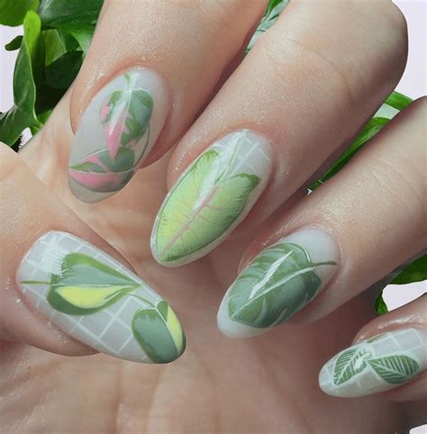 32 Plant Nail Art Designs For All Plant Lovers The Beauty Pursuit