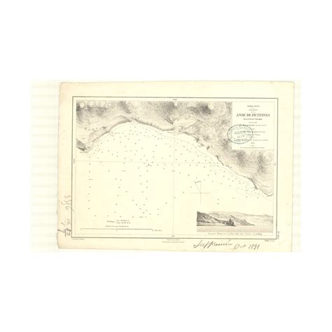 Reproduction carte marine ancienne 3356 TERRE NEUVE Côte Ouest