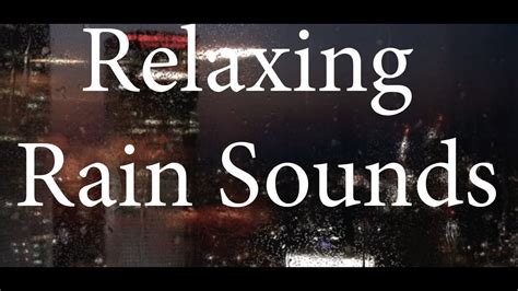 Hour Relaxing Rain Sounds For Sleeping Eine Stunde Regenger Usche