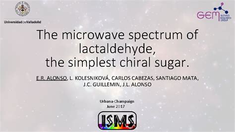 The Microwave Spectrum Of Lactaldehyde The Simplest Chiral