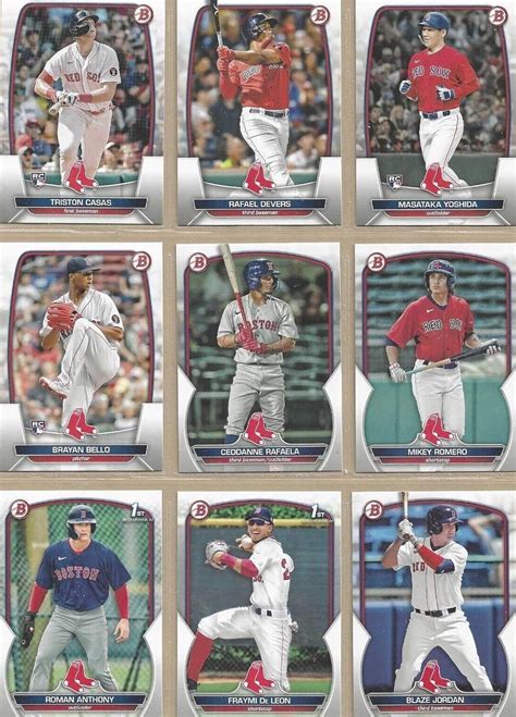 Amazon Boston Red Sox 2023 Bowman Made By Topps Series 15 Card