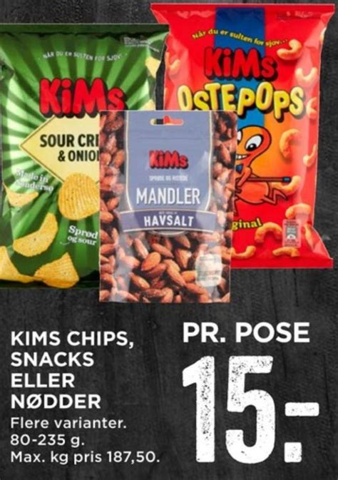 Kims Snacks MENY August 2022 Alle Tilbudsavis