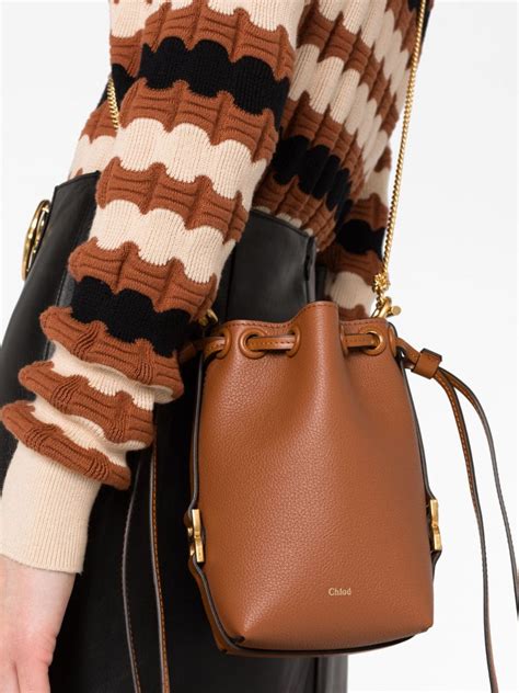 Chlo Micro Marcie Leather Bucket Bag Farfetch