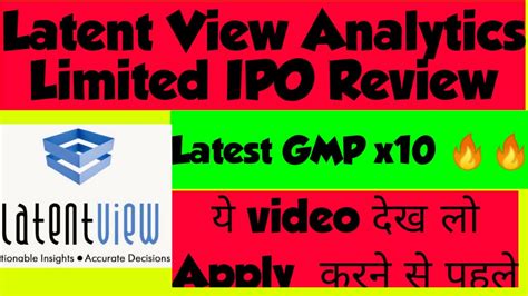 Latent View Analytics IPO Review Share Market Latest News Latest