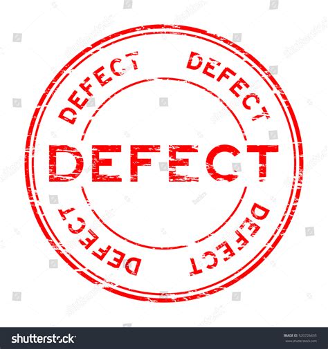 Grunge Red Defect Round Rubber Stamp Stock Vector Royalty Free