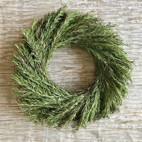 Fresh Rosemary Wreath Diy Christmas Garland Christmas Wreaths Diy