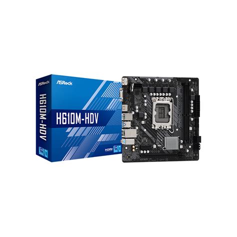 TM ASROCK H610M HDV M 2 MATX SOCKET 1700 2xDDR4 3200 PCIe 4 0 X16 M