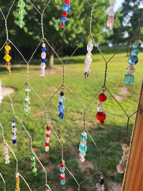 Chicken Wire Suncatcher Etsy