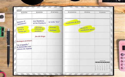 Amazon Fr Agenda Professeur Carnet De Bord Enseignant