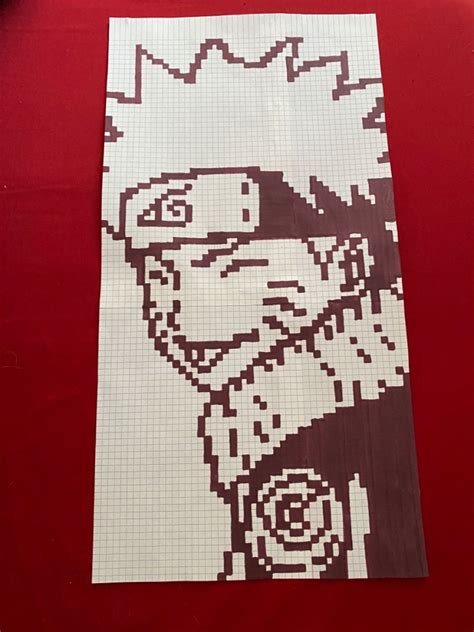 Naruto Anime Pixel Art Pixel Art Easy Pixel Art Images