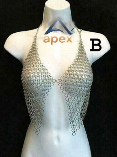 Armor Bikni Set Chainmail Bikini Aluminium Silver Chain Mail Bikini Ebay