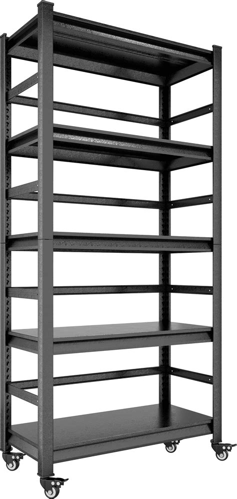 Cosotower 72h Heavy Duty Storage Shelves Adjustable 5 Tier Metal