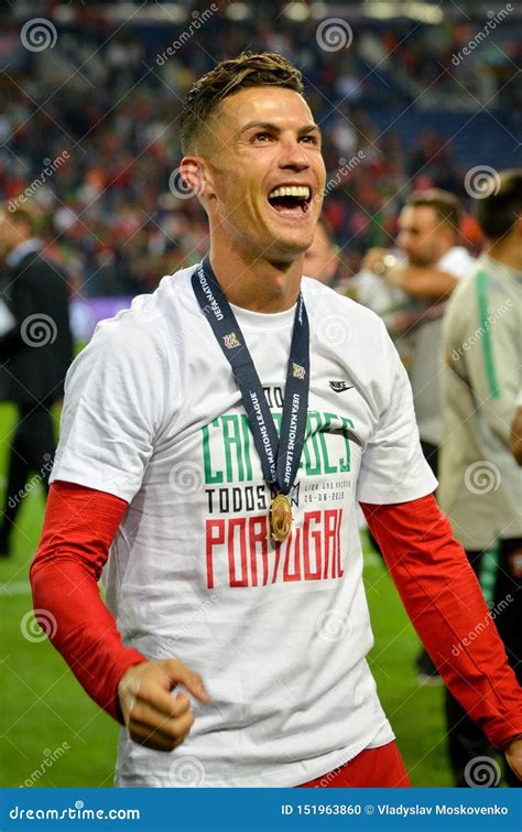 Porto Portuglal June 09 2019 Cristiano Ronaldo Of The National