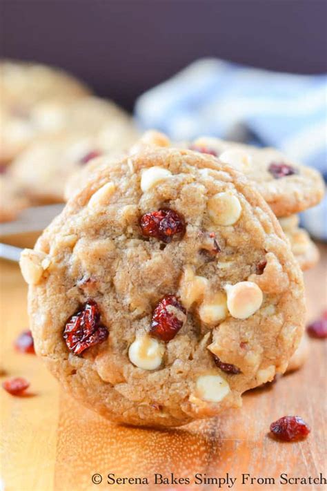 Oatmeal Cranberry White Chocolate Chip Cookies Serena Bakes Simply