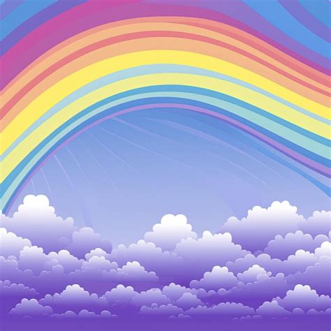 Premium AI Image | purple rainbow stripes in the sky rainbow wallpaper ...