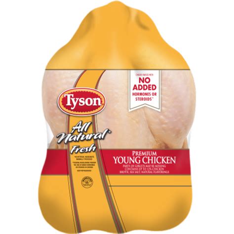 Tyson All Natural Whole Fresh Chicken Lb Fred Meyer