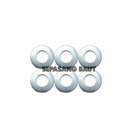 Jual M Ring Plat Putih Galvanis Wp Washer Plate Mm Shopee Indonesia