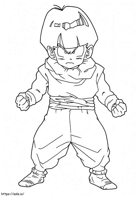 Of Goku Teen And Coloring Dragon Ball Super Goku Printable coloring page
