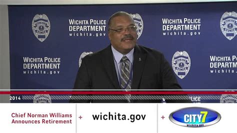 Wichita Police Chief Norman Williams Announces Retirement Youtube