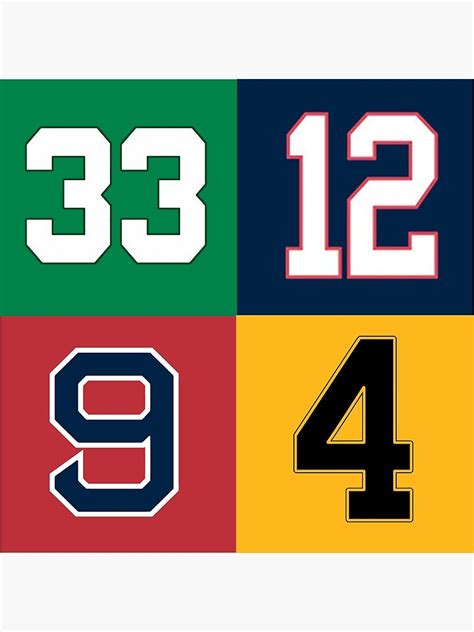 "Boston Sports Legends" Poster for Sale by cocreations | Redbubble