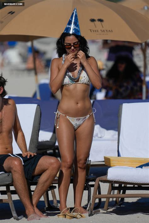 Camila Mendes NUDE Bikini At Miami Beach Jan 01 2023 Nudbay