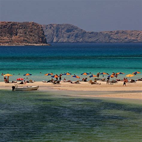 Balos Lagoon in the north-west of Crete in Greece