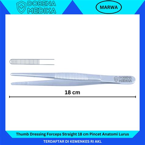 Jual Pinset Anatomi Lurus 18 Cm Pincet Anatomis Medis Thumb