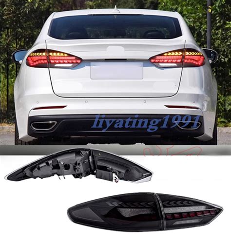 Smoke Black Led Dynamic Signal For Ford Fusion Tail Lights Assembly 2019 2020 Ebay