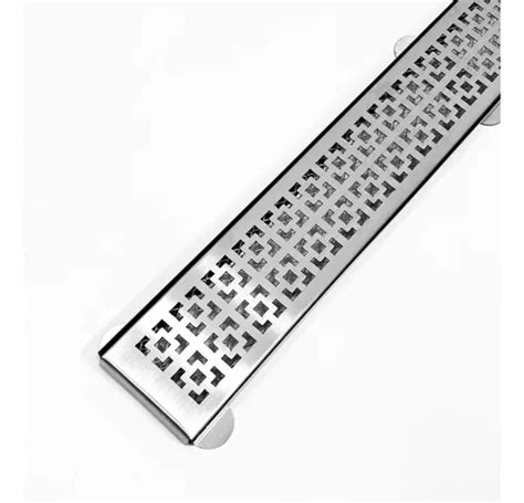 Ralo Linear Grelha 7cm X 1 Metro Inox Dubai Tela Parcelamento Sem