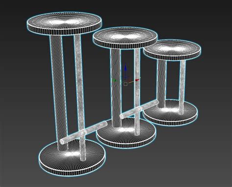 Spot Bar Stools By Herman Miller 3d Model Cgtrader