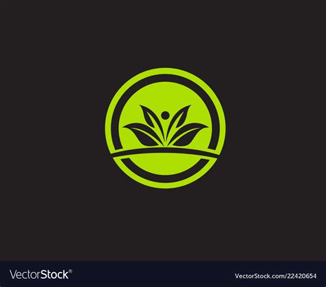 Logos Green Leaf Ecology Nature Element Icon Vector Image