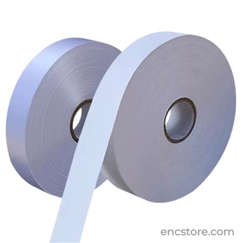 Plain White Taffeta Garment Barcode Label