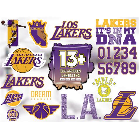 13 Files Los Angeles Lakers Svg Bundle La Lakers Svg Laker Inspire Uplift