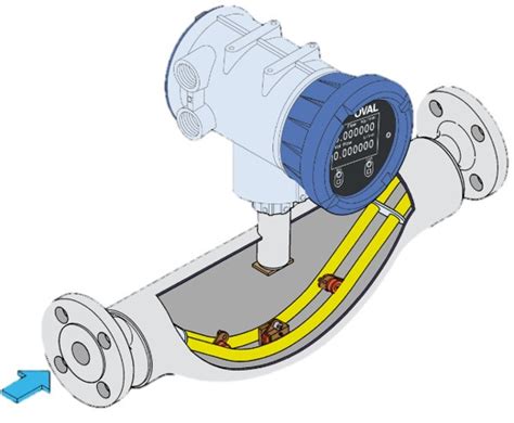 Oval Coriolis Durchflussmesser für Flüssigkeiten Trigas DM